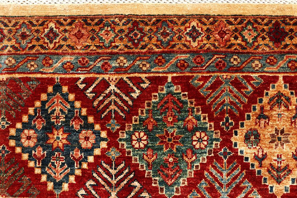 Navajo White Kazak 5' 1 x 6' 9 - No. 67658 - ALRUG Rug Store