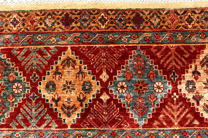 Navajo White Kazak 5' 1 x 6' 9 - No. 67658 - ALRUG Rug Store