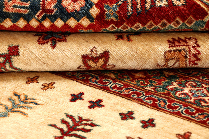 Navajo White Kazak 5' 1 x 6' 9 - No. 67658 - ALRUG Rug Store