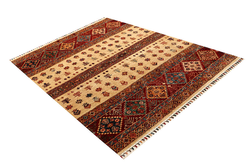 Navajo White Kazak 5' 1 x 6' 9 - No. 67658 - ALRUG Rug Store