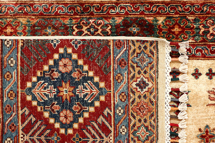 Navajo White Kazak 5' 1 x 6' 9 - No. 67658 - ALRUG Rug Store