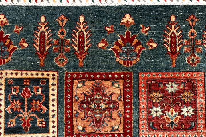 Cadet Blue Kazak 6' 11 x 9' 10 - No. 67660 - ALRUG Rug Store