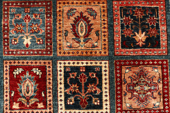 Cadet Blue Kazak 6' 11 x 9' 10 - No. 67660 - ALRUG Rug Store