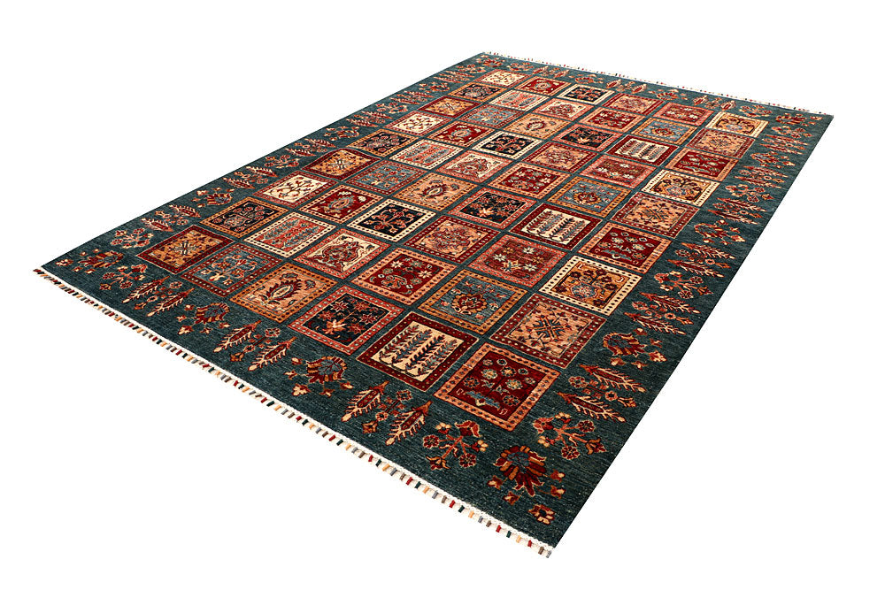 Cadet Blue Kazak 6' 11 x 9' 10 - No. 67660 - ALRUG Rug Store