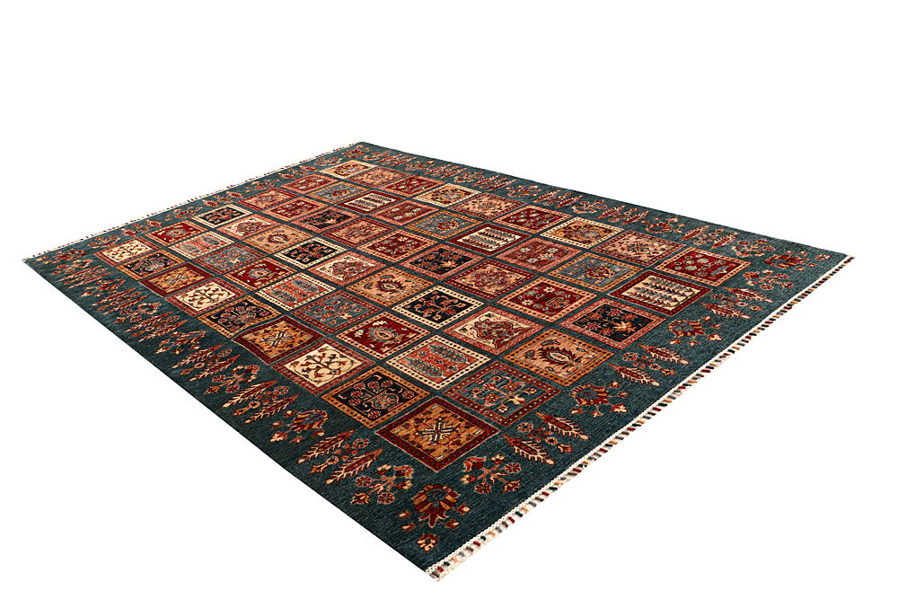 Cadet Blue Kazak 6' 11 x 9' 10 - No. 67660 - ALRUG Rug Store