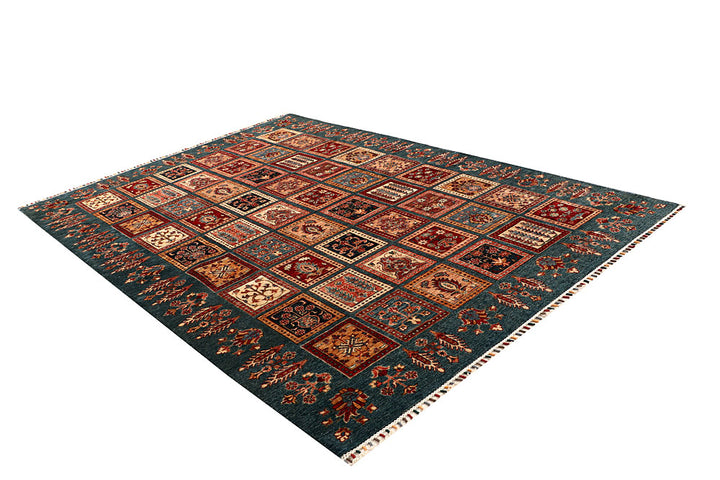 Cadet Blue Kazak 6' 11 x 9' 10 - No. 67660 - ALRUG Rug Store