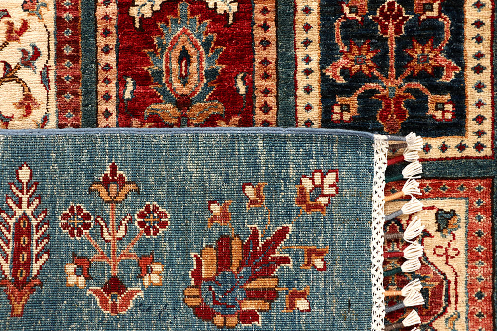 Cadet Blue Kazak 6' 11 x 9' 10 - No. 67660 - ALRUG Rug Store