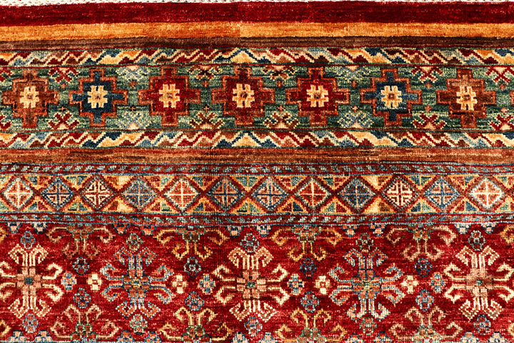 Multi Colored Kazak 6' 8 x 10' 5 - No. 67661 - ALRUG Rug Store