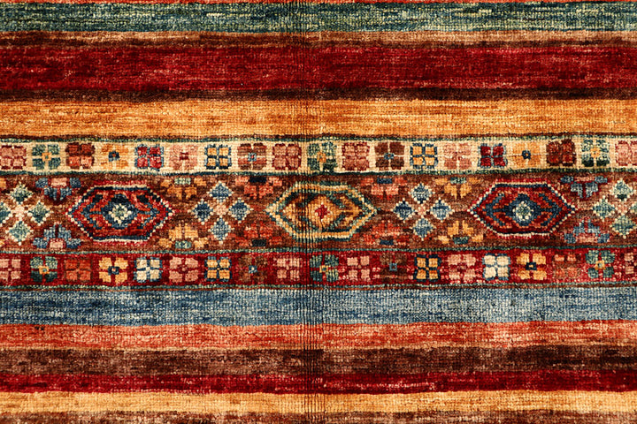 Multi Colored Kazak 6' 8 x 10' 5 - No. 67661 - ALRUG Rug Store