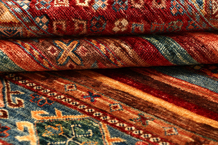 Multi Colored Kazak 6' 8 x 10' 5 - No. 67661 - ALRUG Rug Store