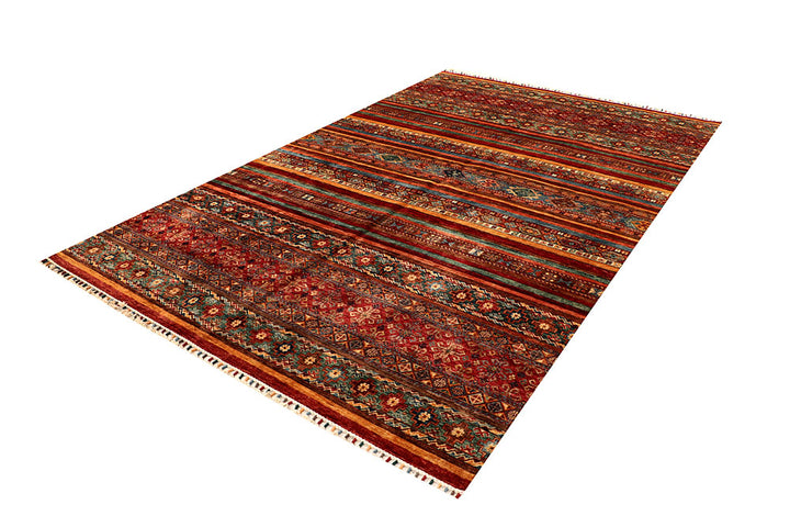 Multi Colored Kazak 6' 8 x 10' 5 - No. 67661 - ALRUG Rug Store