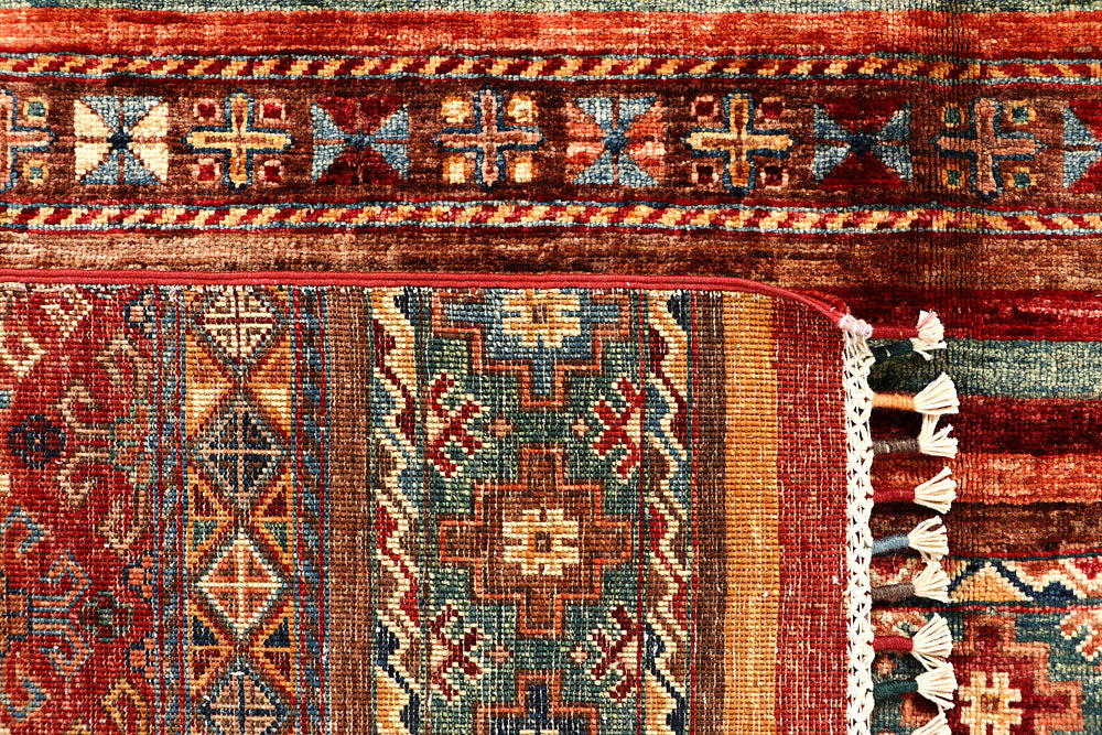 Multi Colored Kazak 6' 8 x 10' 5 - No. 67661 - ALRUG Rug Store