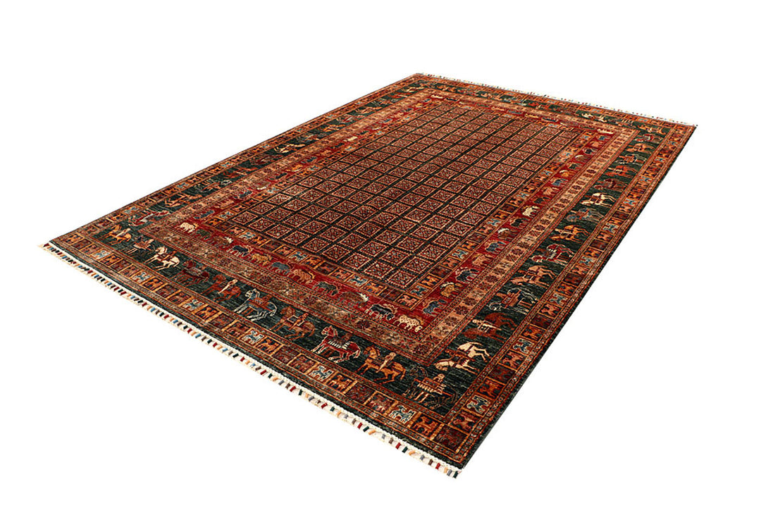 Multi Colored Kazak 6' 11 x 10' - No. 67662 - ALRUG Rug Store