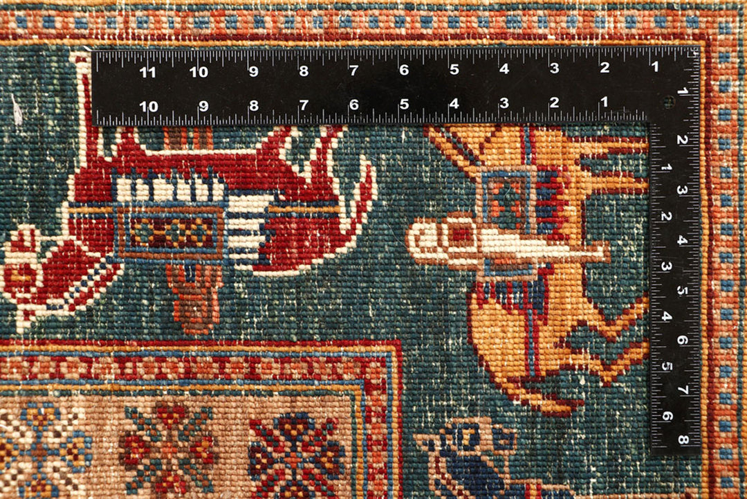 Multi Colored Kazak 6' 11 x 10' - No. 67662 - ALRUG Rug Store