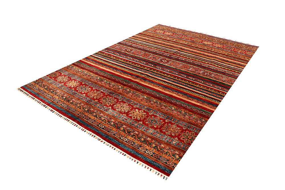 Multi Colored Kazak 6' 9 x 9' 11 - No. 67663 - ALRUG Rug Store