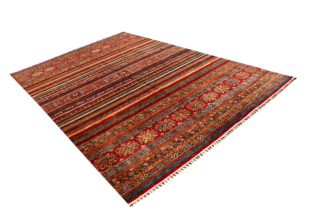 Multi Colored Kazak 6' 9 x 9' 11 - No. 67663 - ALRUG Rug Store