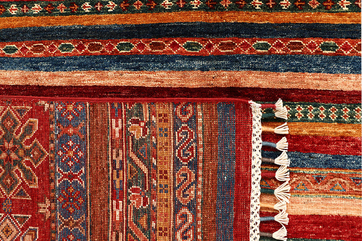 Multi Colored Kazak 6' 9 x 9' 11 - No. 67663 - ALRUG Rug Store