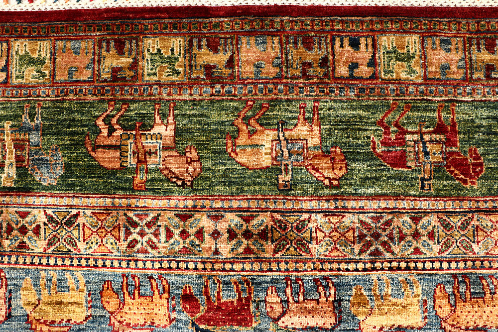 Multi Colored Kazak 8' 11 x 12' - No. 67665 - ALRUG Rug Store