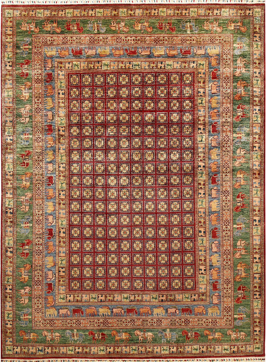 Multi Colored Kazak 8' 11 x 12' - No. 67665 - ALRUG Rug Store