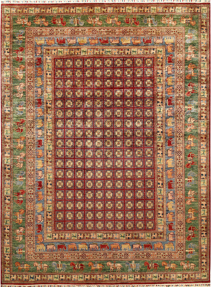Multi Colored Kazak 8' 11 x 12' - No. 67665 - ALRUG Rug Store