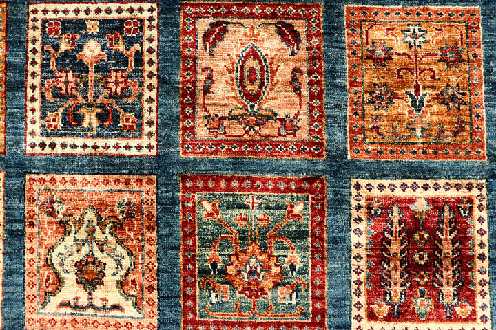 Cadet Blue Kazak 8' 11 x 12' - No. 67666 - ALRUG Rug Store