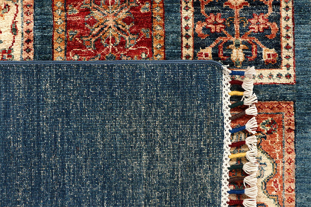 Cadet Blue Kazak 8' 11 x 12' - No. 67666 - ALRUG Rug Store