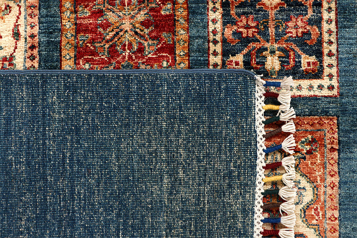 Cadet Blue Kazak 8' 11 x 12' - No. 67666 - ALRUG Rug Store