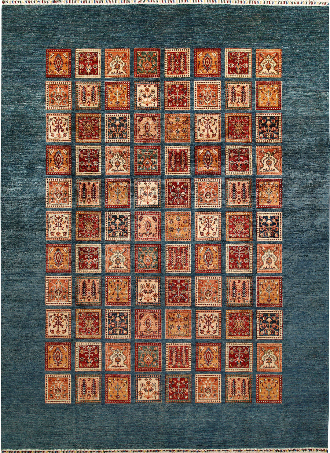 Cadet Blue Kazak 8' 11 x 12' - No. 67666 - ALRUG Rug Store