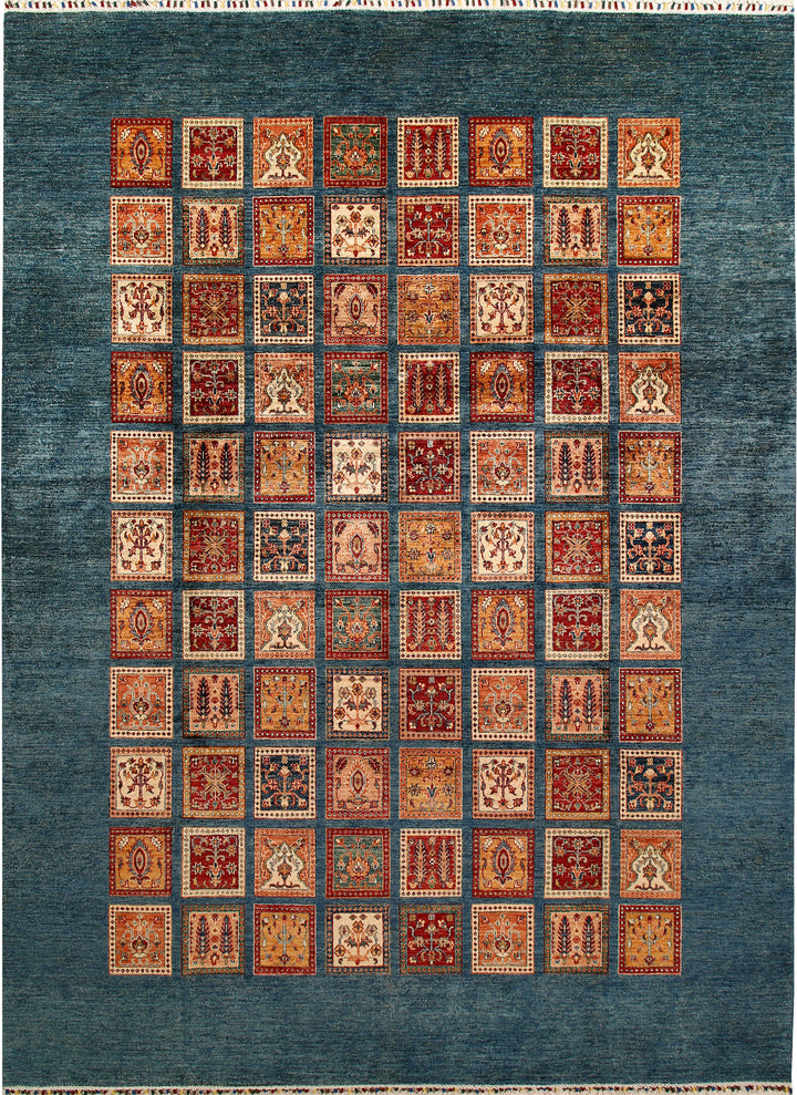 Cadet Blue Kazak 8' 11 x 12' - No. 67666 - ALRUG Rug Store