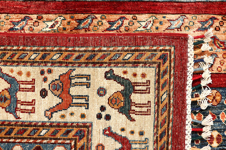 Multi Colored Kazak 7' 10 x 10' - No. 67667 - ALRUG Rug Store