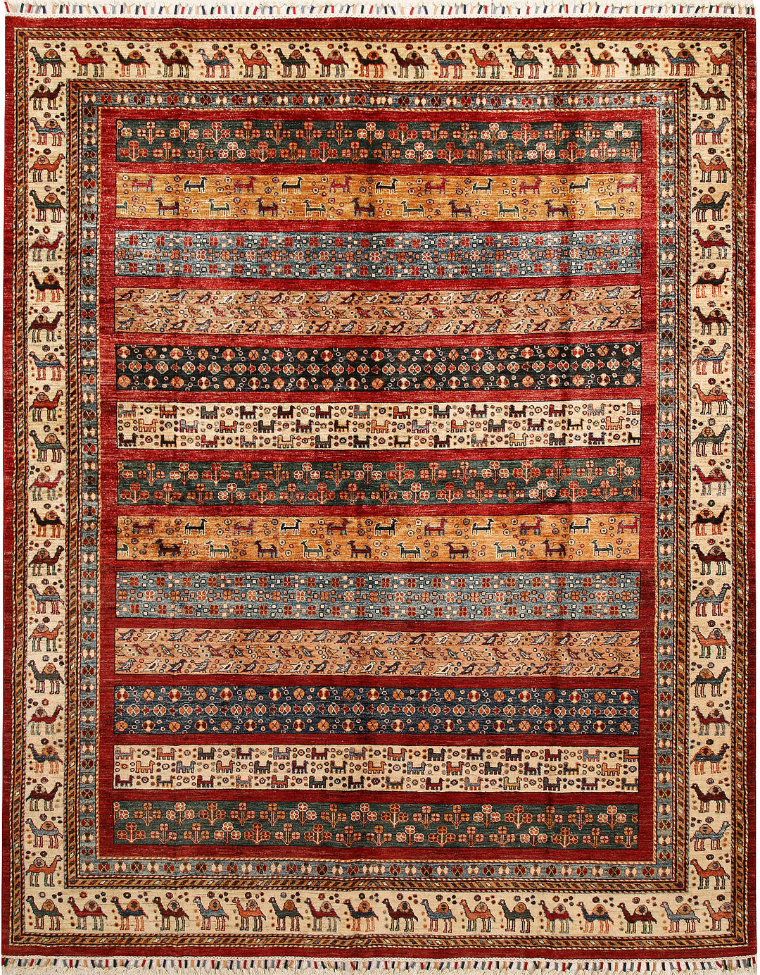 Multi Colored Kazak 7' 10 x 10' - No. 67667 - ALRUG Rug Store