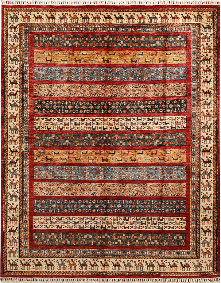 Multi Colored Kazak 7' 10 x 10' - No. 67667 - ALRUG Rug Store