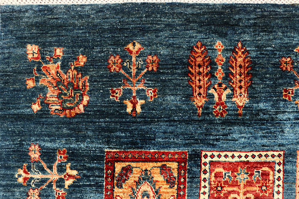 Cadet Blue Kazak 8' x 9' 9 - No. 67668 - ALRUG Rug Store