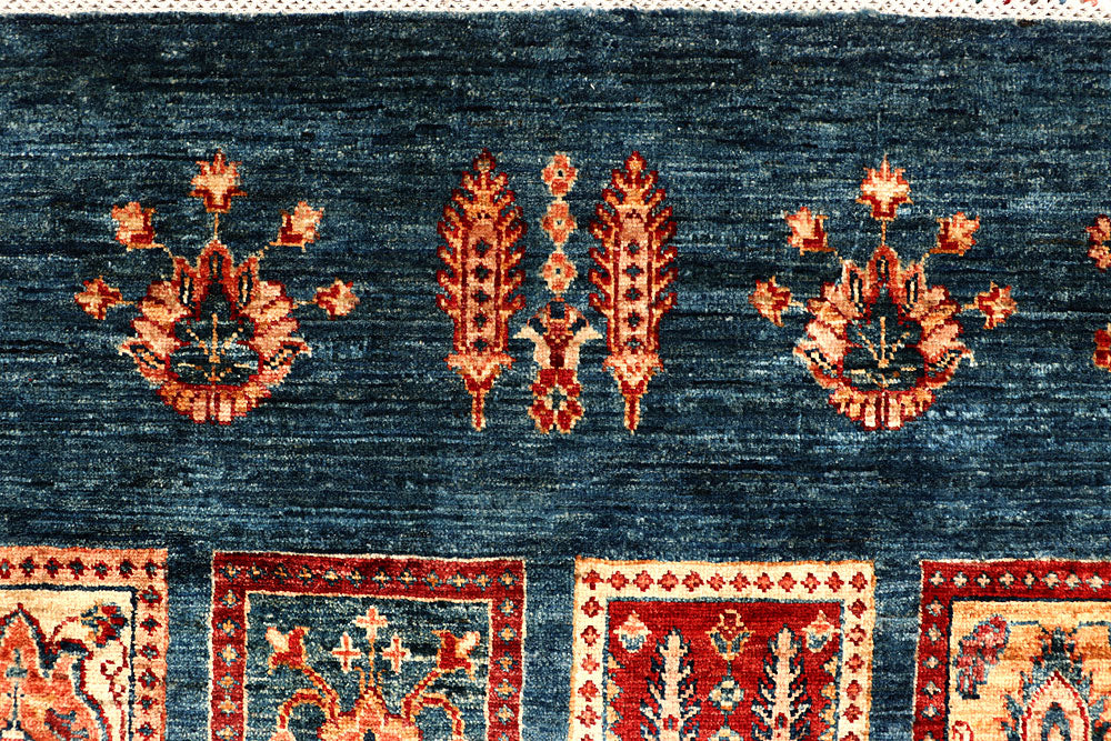 Cadet Blue Kazak 8' x 9' 9 - No. 67668 - ALRUG Rug Store