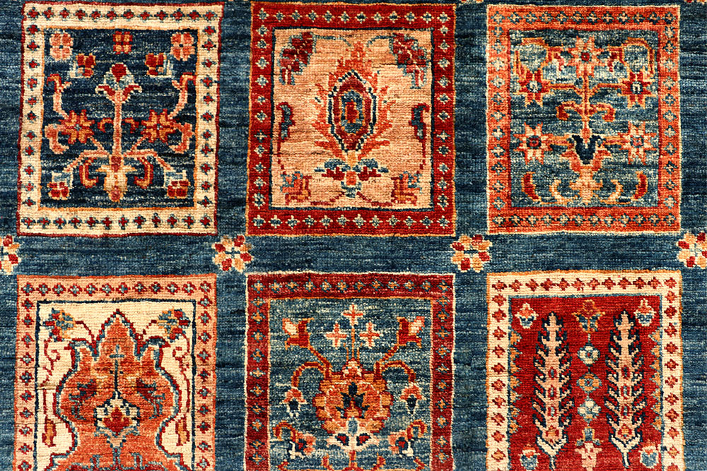 Cadet Blue Kazak 8' x 9' 9 - No. 67668 - ALRUG Rug Store