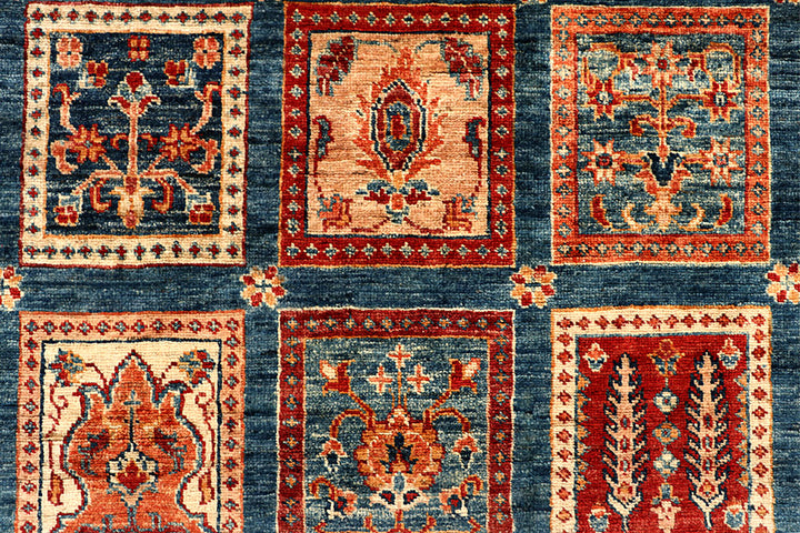 Cadet Blue Kazak 8' x 9' 9 - No. 67668 - ALRUG Rug Store