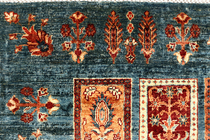 Cadet Blue Kazak 4' 11 x 16' - No. 67670 - ALRUG Rug Store