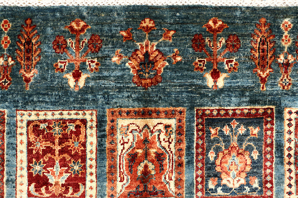 Cadet Blue Kazak 4' 11 x 16' - No. 67670 - ALRUG Rug Store