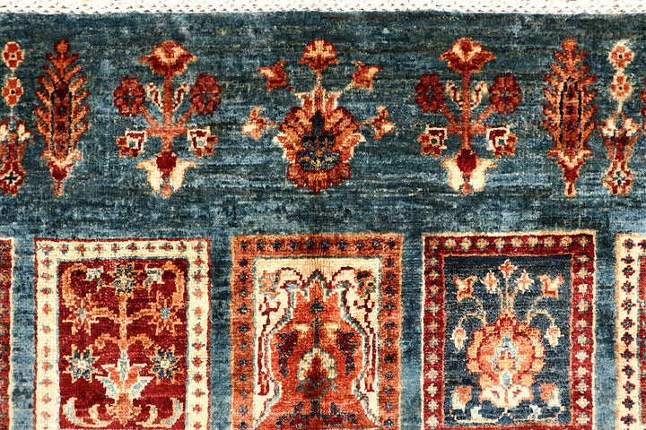 Cadet Blue Kazak 4' 11 x 16' - No. 67670 - ALRUG Rug Store