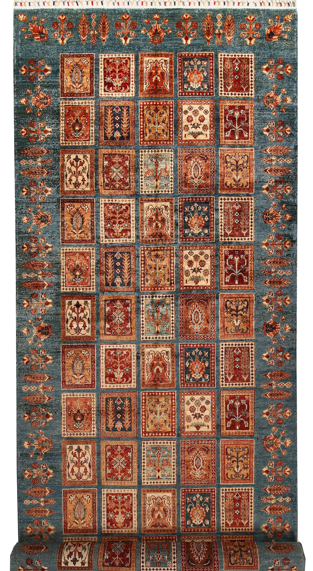 Cadet Blue Kazak 4' 11 x 16' - No. 67670 - ALRUG Rug Store