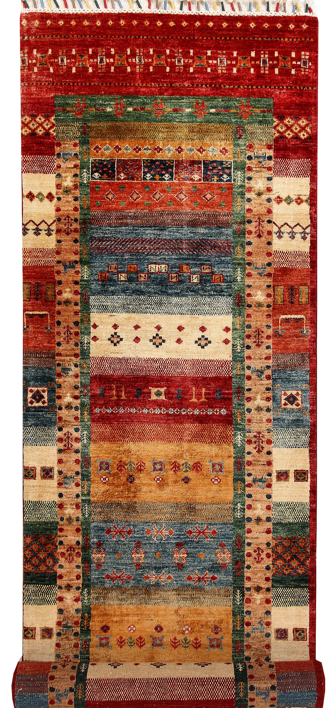 Multi Colored Kazak 2' 7 x 9' 11 - No. 67671 - ALRUG Rug Store