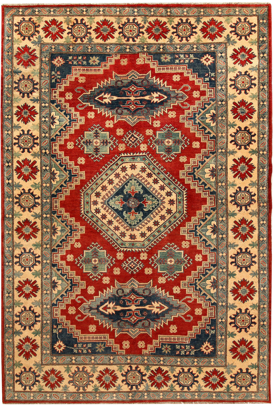 Firebrick Kazak 6' 8 x 10' - No. 67676 - ALRUG Rug Store