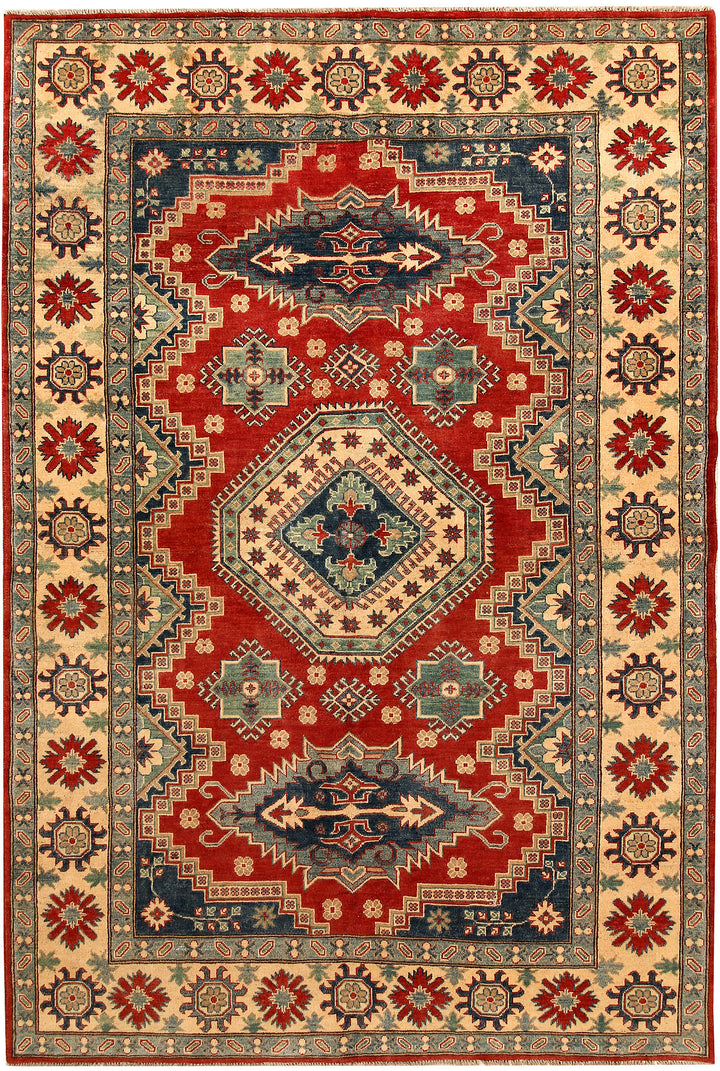 Firebrick Kazak 6' 8 x 10' - No. 67676 - ALRUG Rug Store