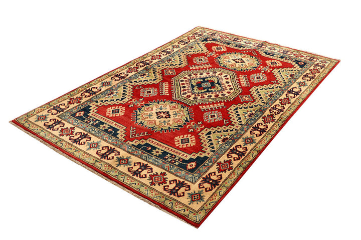 Firebrick Kazak 4' 9 x 7' 3 - No. 67683 - ALRUG Rug Store