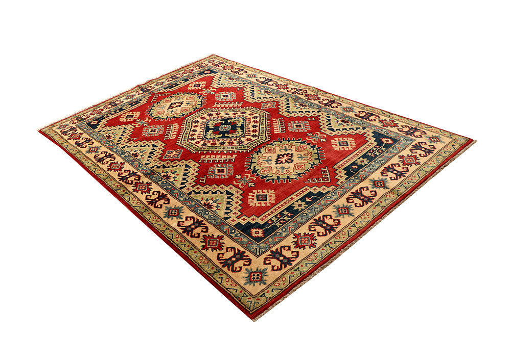 Firebrick Kazak 4' 9 x 7' 3 - No. 67683 - ALRUG Rug Store