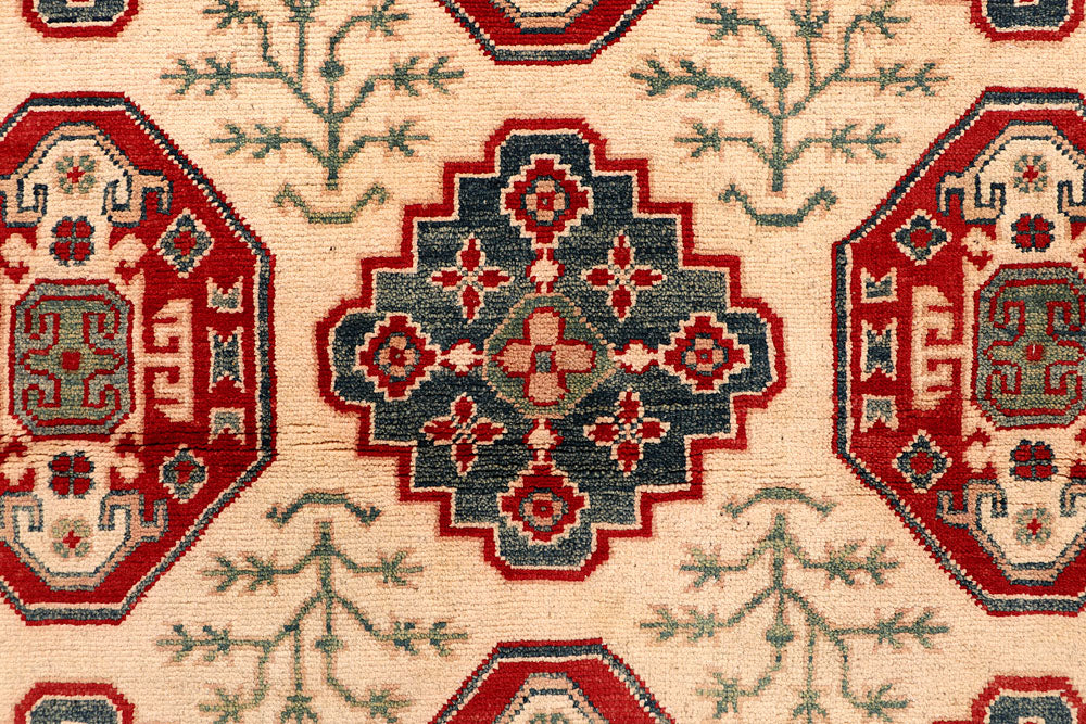 Blanched Almond Kazak 4' 11 x 6' 8 - No. 67684 - ALRUG Rug Store