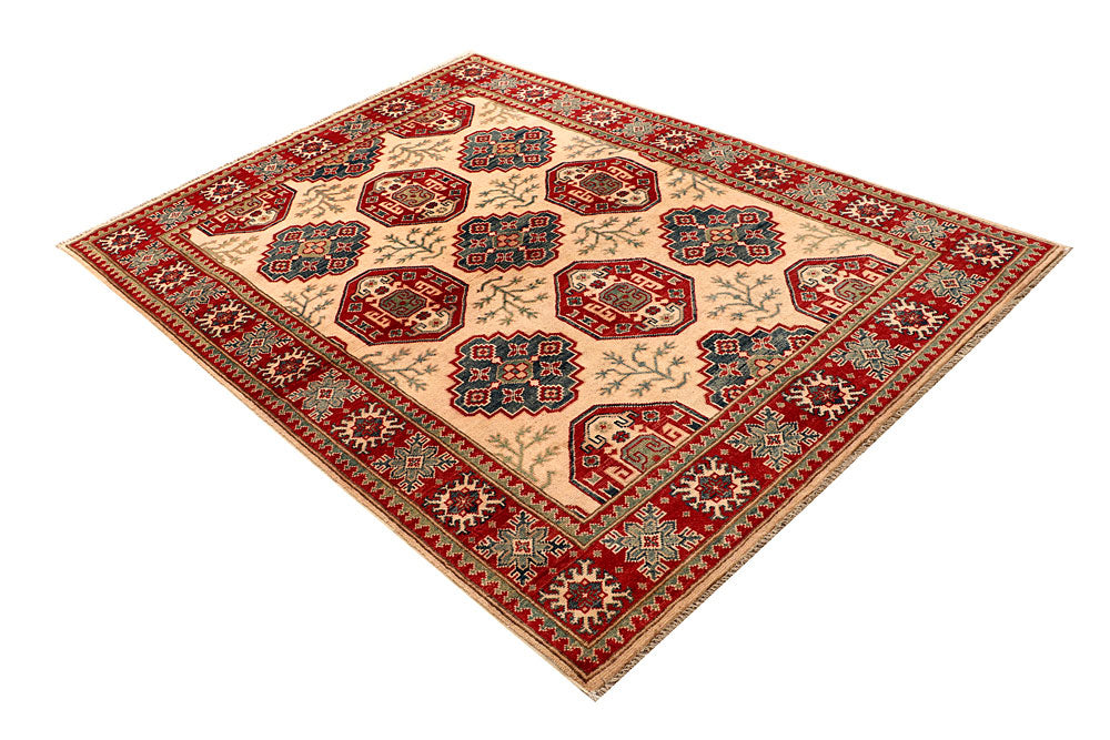 Blanched Almond Kazak 4' 11 x 6' 8 - No. 67684 - ALRUG Rug Store