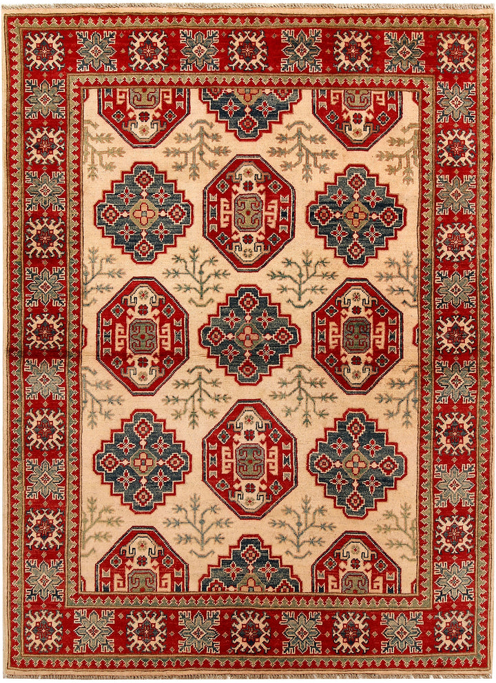 Blanched Almond Kazak 4' 11 x 6' 8 - No. 67684 - ALRUG Rug Store