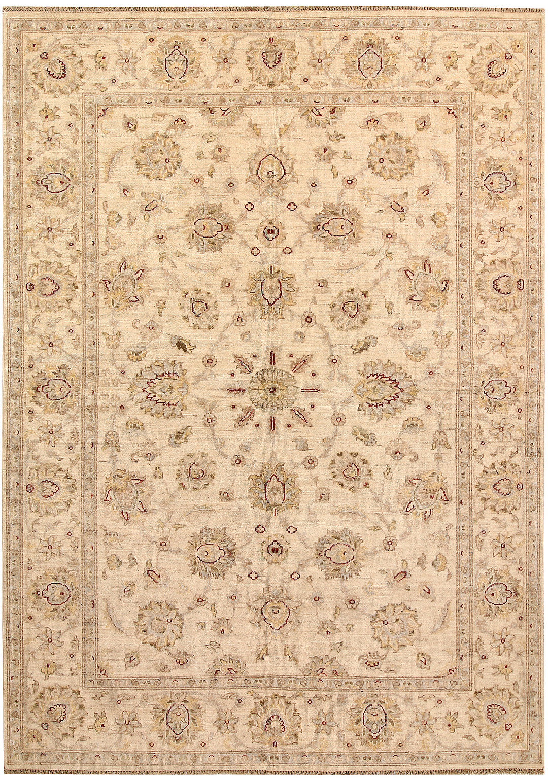 Blanched Almond Ziegler 5' 7 x 7' 10 - No. 67699 - ALRUG Rug Store