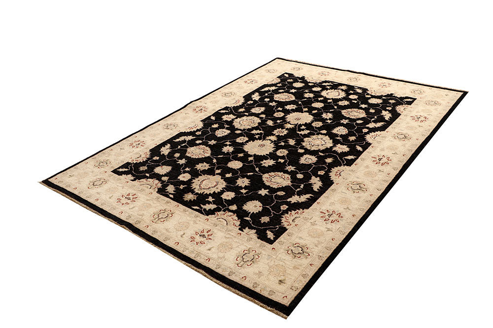 Black Ziegler 5' 6 x 7' 10 - No. 67703 - ALRUG Rug Store